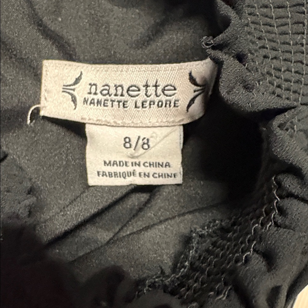 Nanette Lapore NWT Elegant Pleated Black Jumpsuit - size 8 - Picture 5 of 7